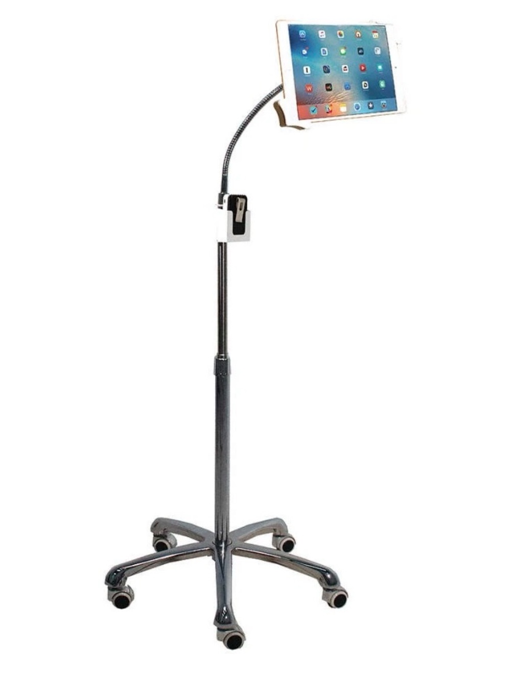 CTA Digital Heavy-Duty Gooseneck Floor Stand for 7-13 Inch Tablets (PAD-HFS)